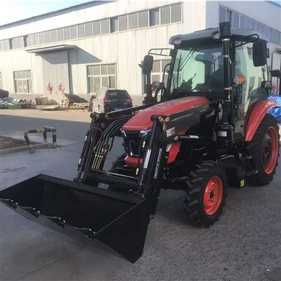 Trattore da 50 CV con caricatore frontale e cabina-con aria condizionata – Costruito per un'agricoltura versatile